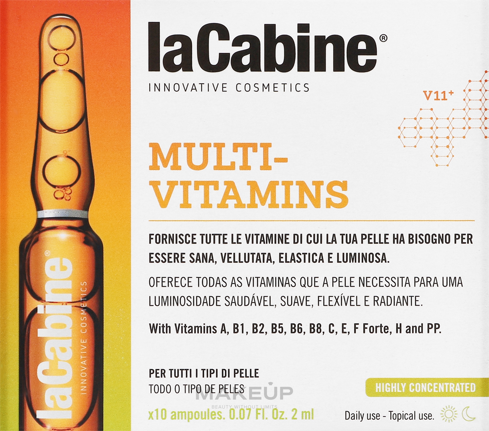 Gesichtsampullen Multivitamine - La Cabine Multivitaminas Ampoules — Bild 10 x 2 ml