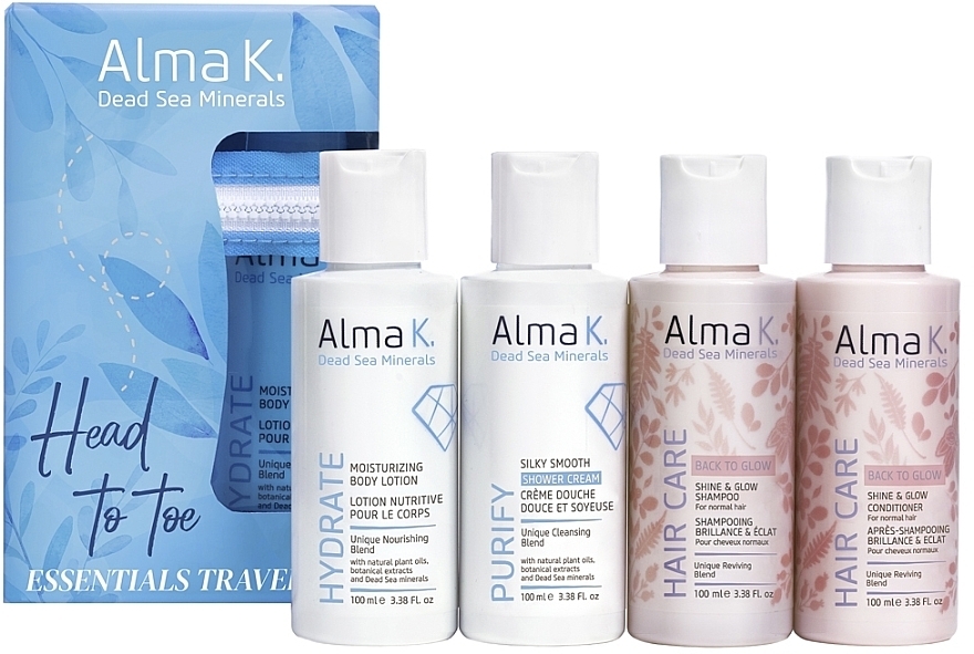 Körperpflegeset - Alma K. Head To Toe (Körperlotion 100ml + Duschcreme 100ml + Shampoo 100 ml + Conditioner 100ml) — Bild N3