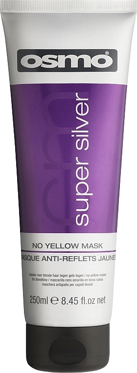 Sulfatfreie Anti-Gelbstich Pflegemaske für gesträhntes und blondiertes Haar - Osmo Super Silver No Yellow Mask — Bild N1