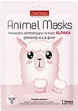 Verjüngende Tuchmaske Alpaka - Purederm Animal Mask Alpaca — Bild N1