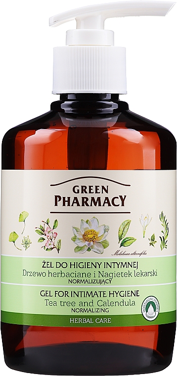 Gel für die Intimhygiene mit Extrakt aus Teebaum und Ringelblume - Green Pharmacy