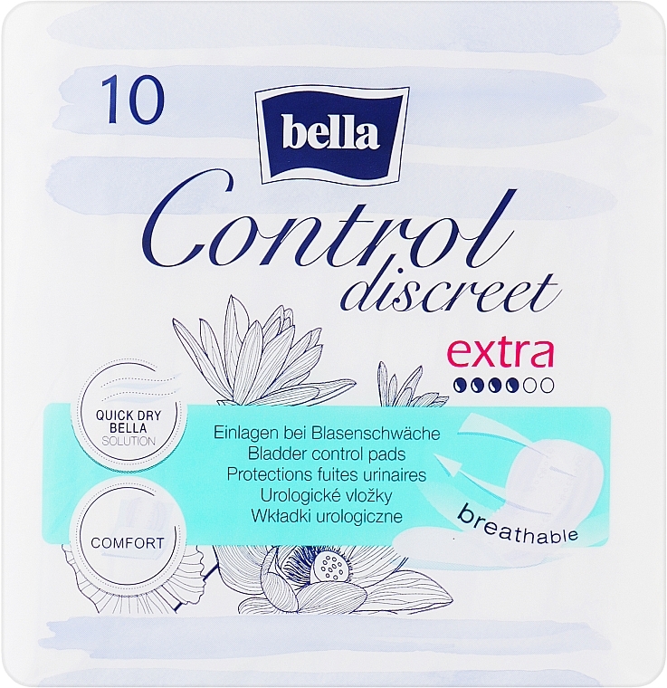 Einlagen bei Blasenschwäche 10 St. - Bella Control Discreet Extra Bladder Control Pads — Bild N1