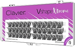 Wimpernbüschel C 12 mm  - Clavier V Shape Extreme  — Bild N1