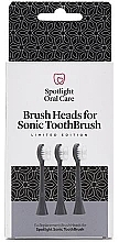 Düfte, Parfümerie und Kosmetik Ersatzköpfe für elektrische Zahnbürste grau - Spotlight Oral Care Sonic Head Replacements In Graphite Grey