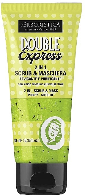 Peeling und Gesichtsmaske 2 in 1 - Athena's L'Erboristica Vintage Double Express  — Bild N1