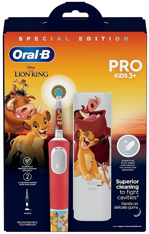 Elektrische Zahnbürste für Kinder mit Reiseetui, Der König der Löwen - Oral-B Pro Kids 3+ Disney Der König der Löwen — Bild N4