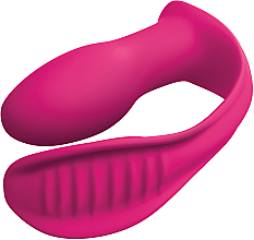 Stimulierender Vibrator für doppeltes Vergnügen mit Fernbedienung pink - PipeDream Threesome Double Ecstasy Pink — Bild N5