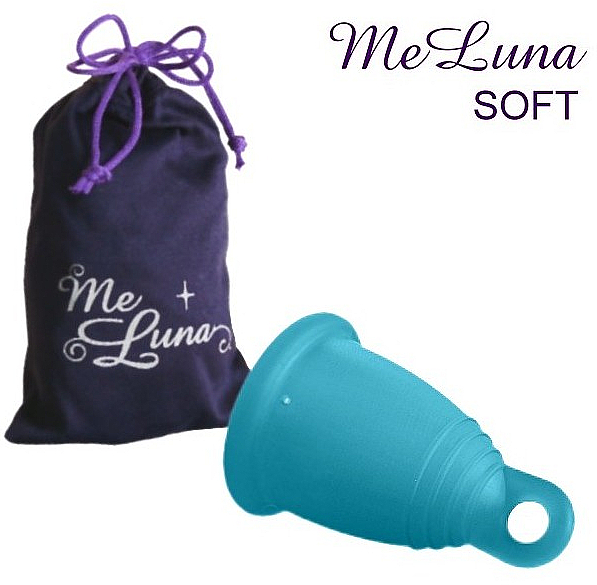 Menstruationstasse Größe M Meereswelle - MeLuna Soft Menstrual Cup — Bild N1