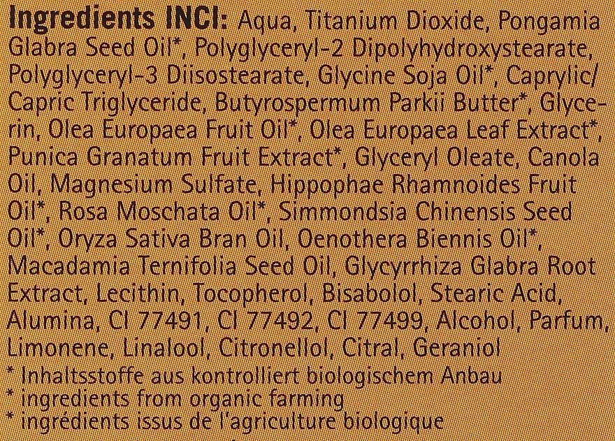 Getönte Sonnenschutzcreme für empfindliche Haut mit Sanddorn- und Olivenöl SPF 30 - Eco Cosmetics Sonne SLF 30 Getoent — Bild N3