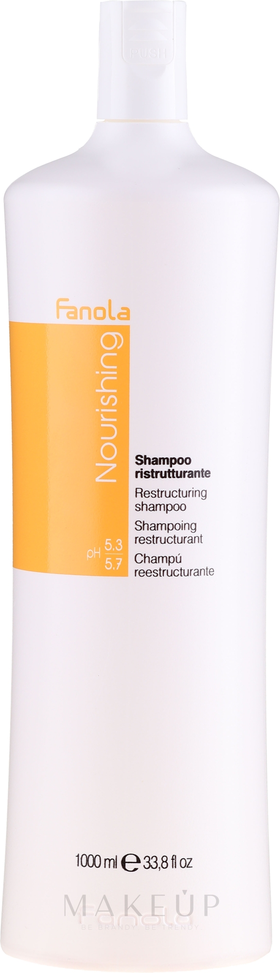 Restrukturierendes Shampoo für trockenes und widerspenstiges Haar - Fanola Restructuring Shampoo — Bild 1000 ml
