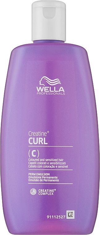 Haaremulsion zum dauerhaften Wellen für gefärbtes und empfindliches Haar - Wella Professional Creatine+Curl(C) — Bild N1