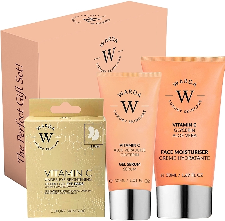 Set - Warda Brightening Boost Gift Set (serum/30ml + cr/50ml + eye/pads/3pcs) — Bild N1