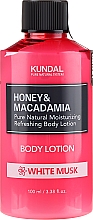 Düfte, Parfümerie und Kosmetik Feuchtigkeitsspendende Körperlotion mit weißem Moschus - Kundal Honey & Macadamia White Musk Body Lotion