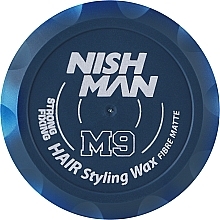 Haarstylingwachs - Nishman Hair Wax M9 Strong Fixing — Bild N1
