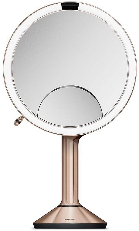 Runder sensorischer Spiegel 20 cm  - Simplehuman Sensor Touch Control Trio Mirror Rose Gold — Bild N1