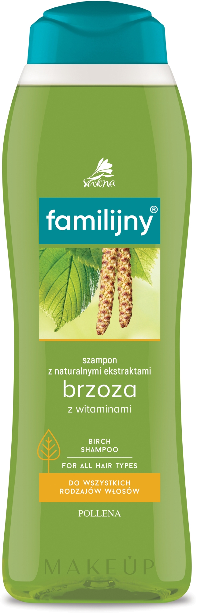 Shampoo mit Birke und Vitaminen für alle Haartypen - Pollena Savona Familijny Birch & Vitamins Shampoo — Bild 1000 ml