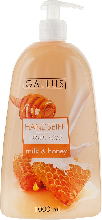Cremige Flüssigseife Milch & Honig - Gallus Soap — Bild N1