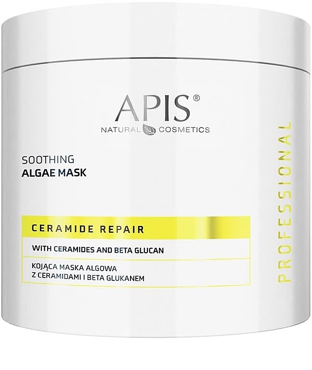 Beruhigende Algenmaske mit Ceramiden und Beta-Glucan  - APIS Professional Ceramide Repair Soothing Algae Mask — Bild N1