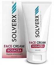 Entzündungshemmende Gesichtscreme für Couperosehaut mit Schwarzkümmel, Hagebuttenöl, Azelain- und Lactobionsäure - Solverx Rosacea Face Cream — Bild N2