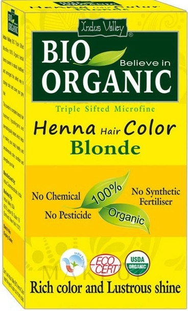 Bio-Henna - Indus Valley Henna Hair Color — Bild Blonde