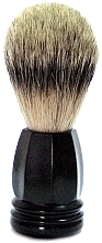 Düfte, Parfümerie und Kosmetik Rasierpinsel mit Dachshaar Kunststoff mattschwarz - Golddachs Finest Badger Plastic Black Matt