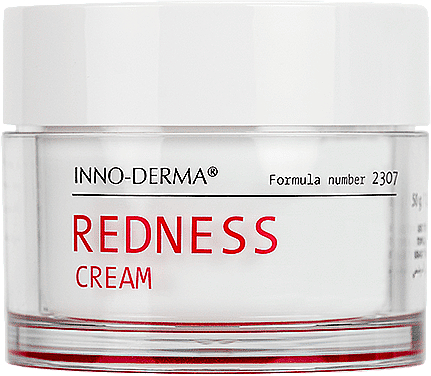 Feuchtigkeitsspendende Gesichtscreme für empfindliche und zu Rötungen neigende Haut - Innoaesthetics Inno-Derma Redness Cream — Bild N1