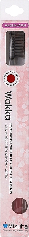 Zahnbürste rosa - Shinyei Mizuha Wakka With Black Silica Filaments Toothbrush — Bild N1