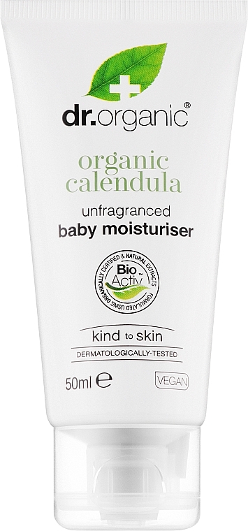 Feuchtigkeitsspendende Babycreme mit Bio-Calendula - Dr.Organic Organic Calendula Baby Moisturiser — Bild N1