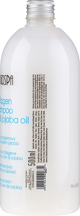 Kollagen Shampoo mit Keratin und Jojobaöl - BingoSpa Collagen Shampoo With Jojoba Oil — Bild N2