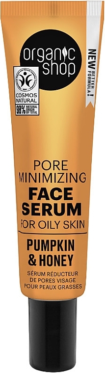 Serum für fettige Haut Kürbis und Honig - Organic Shop Pumpkin & Honey Pore Minimizing Serum — Bild N1