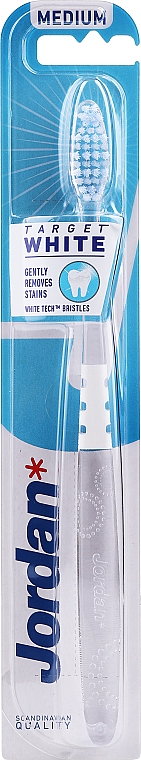 Zahnbürste mittel Target White transparent-weiß - Jordan Target White — Bild N1