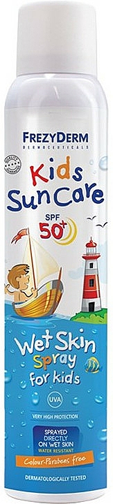 Sonnenschutzspray für Kinder SPF 50+ - Frezyderm Kids Sun Care Wet Skin Spray — Bild N1