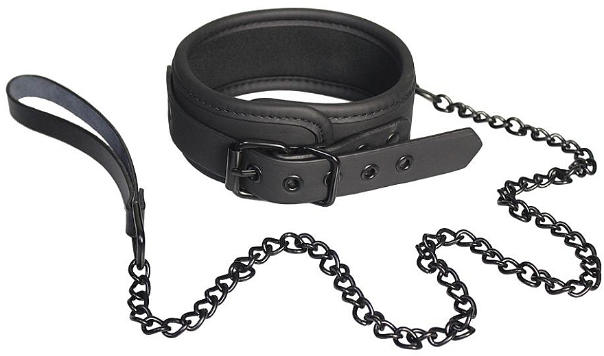 Halsband mit Leine  - Dream Toys Blaze Collar And Leash Black — Bild N2