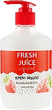 Düfte, Parfümerie und Kosmetik Cremige Flüssigseife Erdbeere und Chia - Fresh Juice Superfood Strawberry & Chia