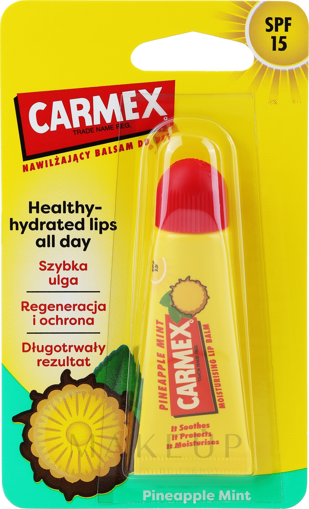 Lippenbalsam mit Ananas- und Pfefferminzgeschmack SPF 15 - Carmex Lip Balm — Foto 10 g