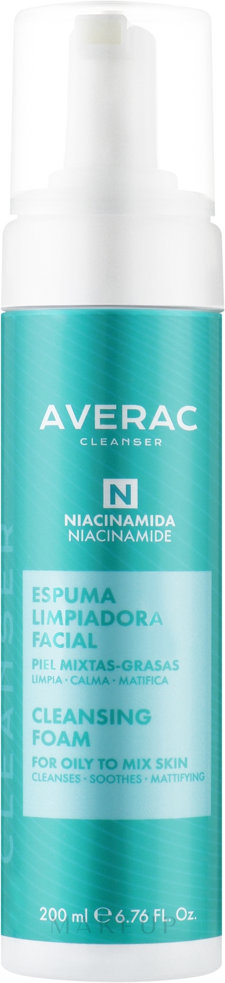 Reinigungsschaum für fettige- und Mischhaut - Averac Cleansing Foam — Bild 200 ml