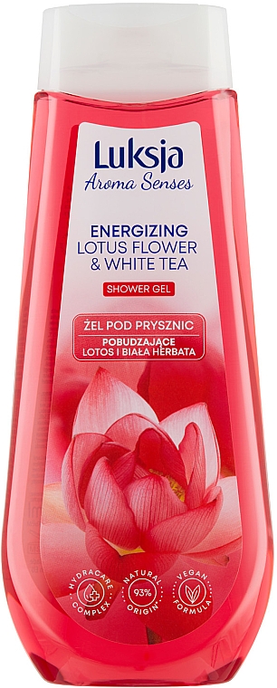 Duschgel Lotus und weißer Tee - Luksja Aroma Senses Reviving Lotus Flower & White Tea Shower Gel — Bild N1