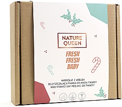 Düfte, Parfümerie und Kosmetik Gesichtspflegeset - Nature Queen Fresh Fresh Baby (Gesichtshydrolat 100ml + Reinigungsschaum 175ml + Gesichtspeeling 75ml)