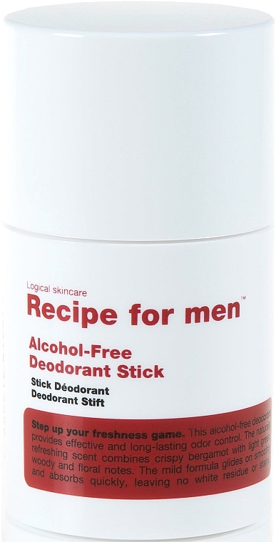 Deostick - Recipe For Men Alcohol Free Deodorant Stick — Bild N1