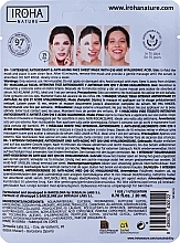 Anti-Falten Tuchmaske mit Hyaluronsäure - Iroha Nature Anti-Wrinkles Q10 Tissue Face Mask — Bild N2