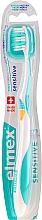 Zahnbürste extra weich Swiss Made türkis-gelb - Elmex Sensitive Toothbrush Extra Soft — Bild N1