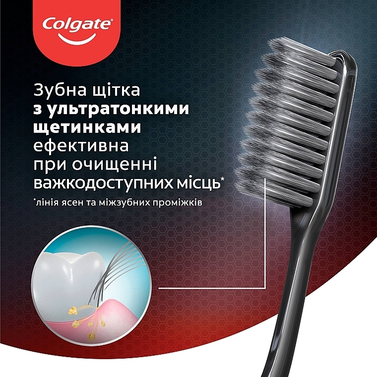Zahnbürste mit Holzkohle weich schwarz-blau - Colgate Toothbrush — Foto N10