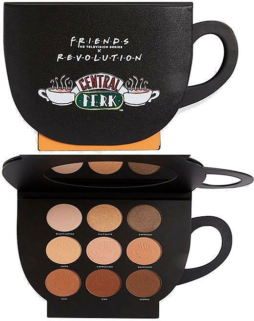 Schminkipalette mit Bronzer und Highlighter - Makeup Revolution Friends X Revolution Face Palette Grab a Cup — Bild N1