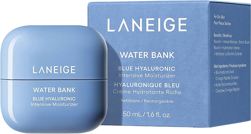 Gesichtscreme mit Hyaluronsäure - Laneige Water Bank Blue Hyaluronic Intensive Moisturizer	 — Bild N2