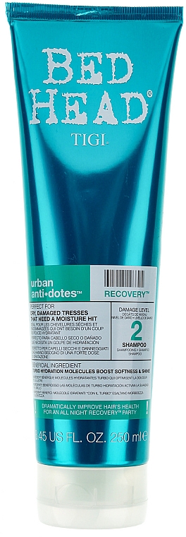 Feuchtigkeitsspendendes Shampoo für trockenes, strapaziertes Haar - Tigi Bed Head Urban Anti+Dotes Recovery Shampoo