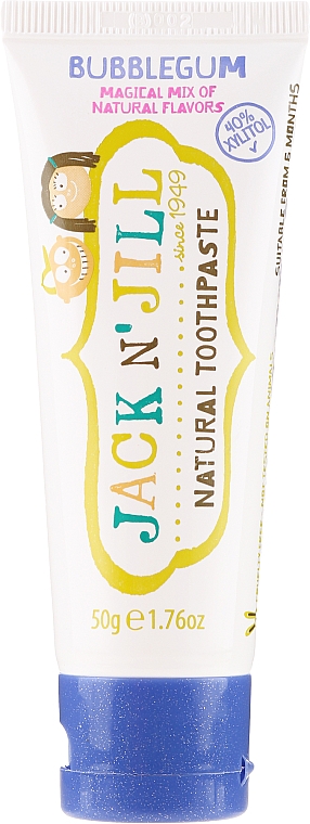 Natürliche fluoridfreie Kinderzahnpasta mit Kaugummi-Geschmack - Jack N' Jill