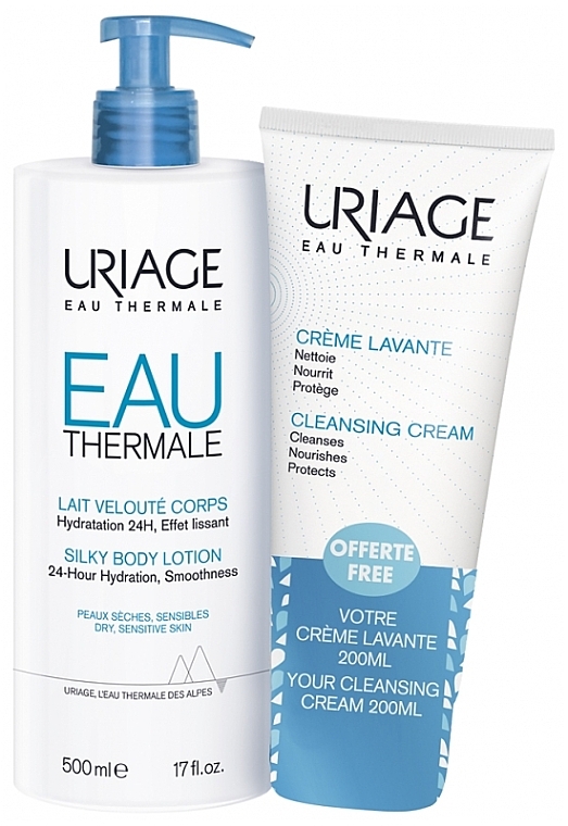 Set - Uriage Eau Thermale Gift Set (b/milk/500ml + wash/cream/200ml) — Bild N1