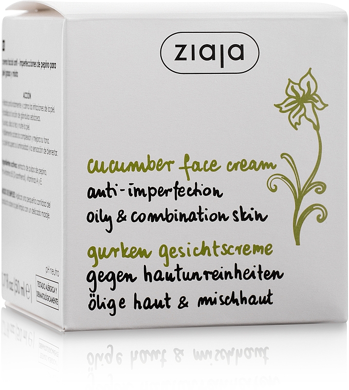 Gesichtscreme gegen Hautunreinheiten mit Gurkenextrakt - Ziaja Cucumber Face Cream — Bild N2