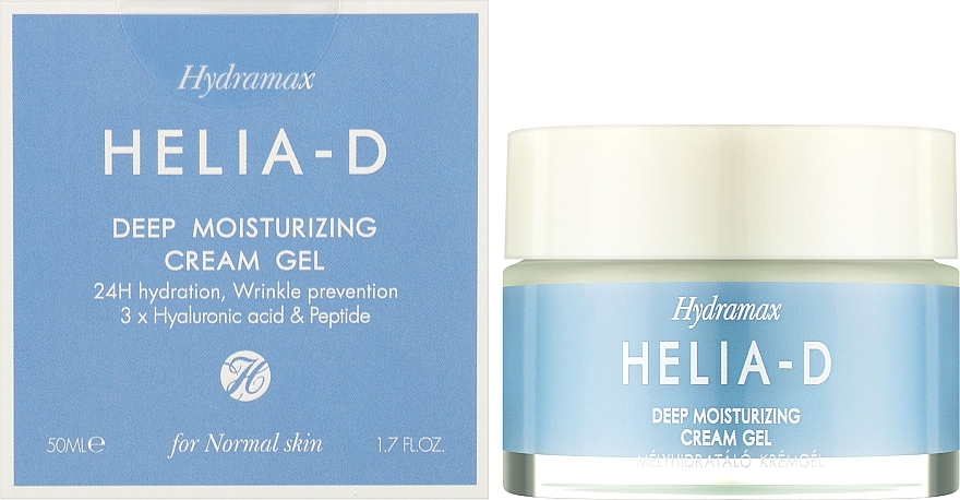 Tief feuchtigkeitsspendendes Creme-Gel für normale Haut - Helia-D Hydramax Deep Moisturizing Cream Gel For Normal Skin — Bild N2