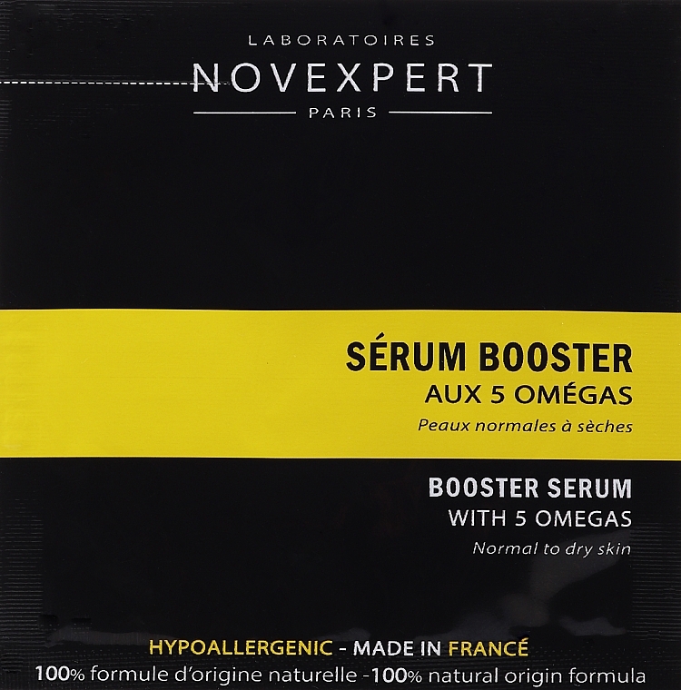 GESCHENK! Serum-Booster für das Gesicht - Novexpert Omegas Booster Serum (Probe)  — Bild N1